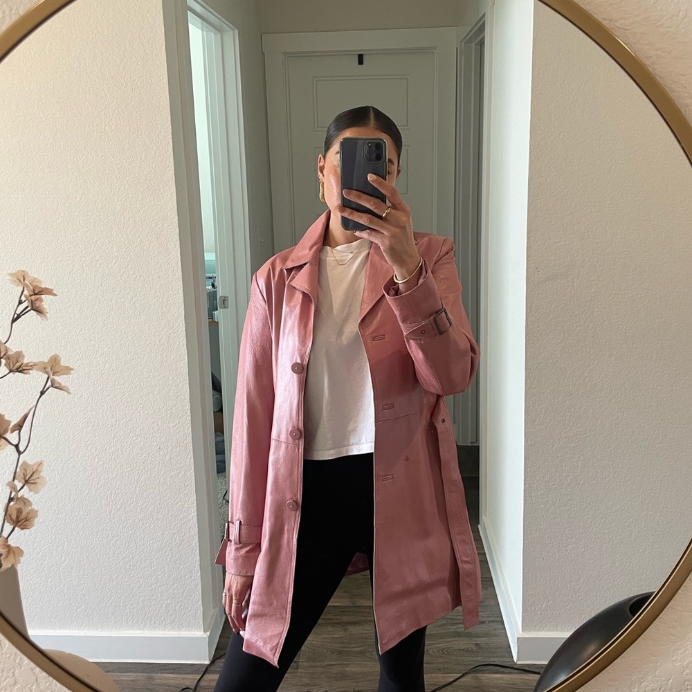 Vintage Leather Trench
